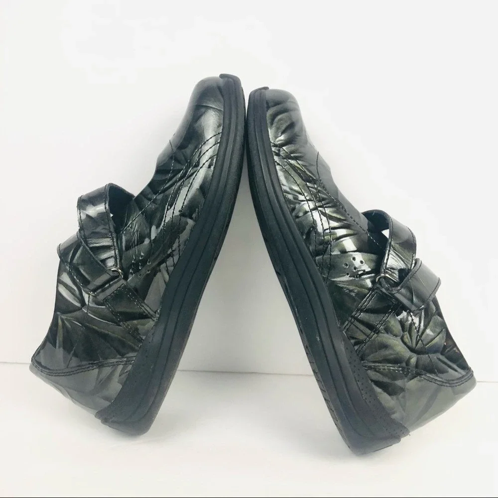 Drew Orchid Women's Green Marble Sz 7.5 N Cross Strap Diabetic‎
